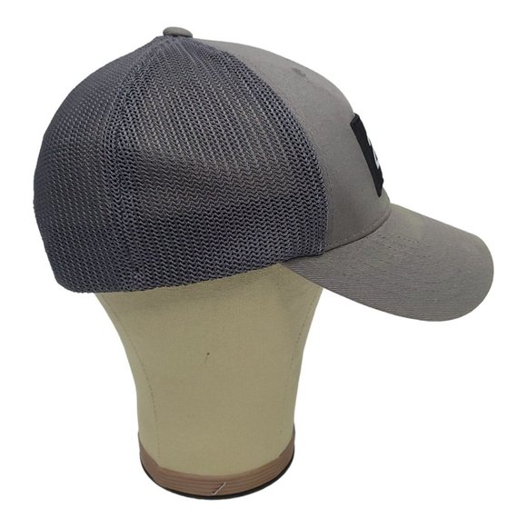 One Ten 2 UNDR Mesh Flex Fit Snapback Cap Trucker Baseball Hat Gray Patch - Picture 6 of 12